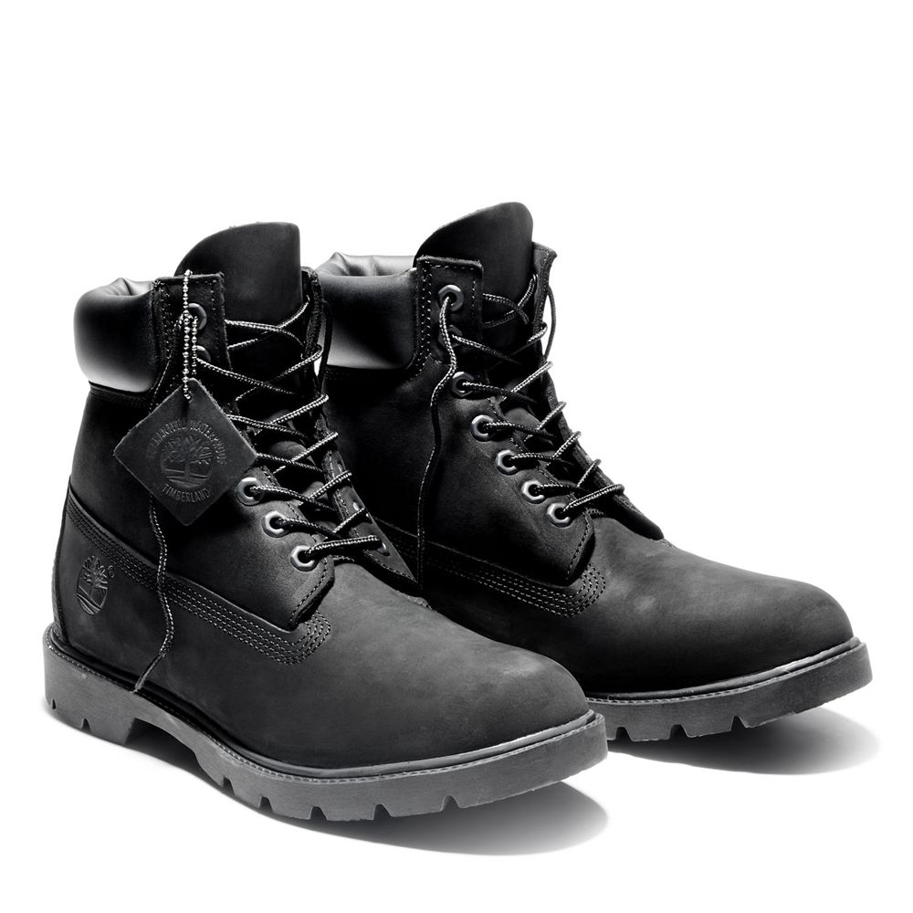 Bota Neve Masculino - Timberland 6-Inch Basic Impermeavel W/Padded Collar - RPULQ6103 - Pretas
